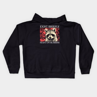 Exist Briefly Raccoon Kids Hoodie